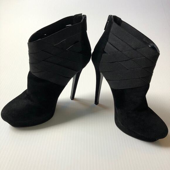 Colin Stuart crisscross elastic stiletto booties - Picture 6 of 9